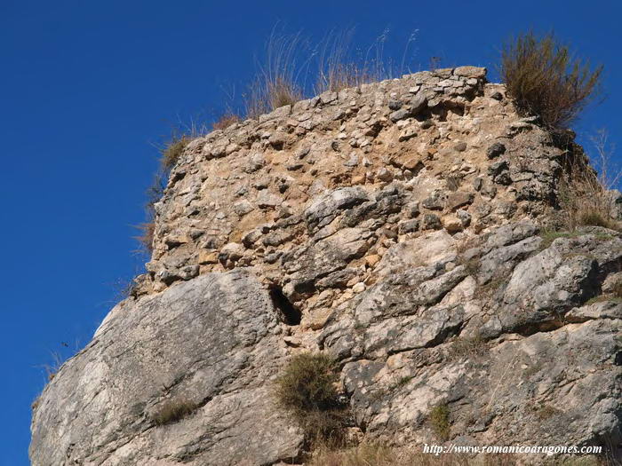 RESTOS DEL CATILLO A PONIENTE DE LA IGLESIA
